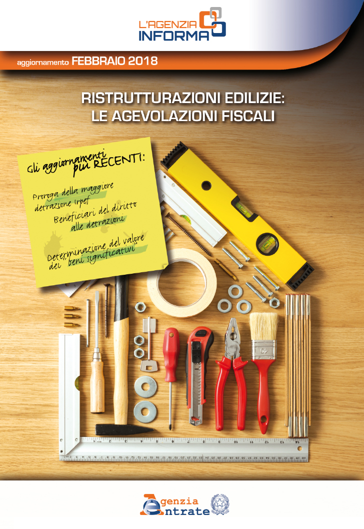 AGEVOLAZIONI RISTRUTTURAZIONI EDILIZIE